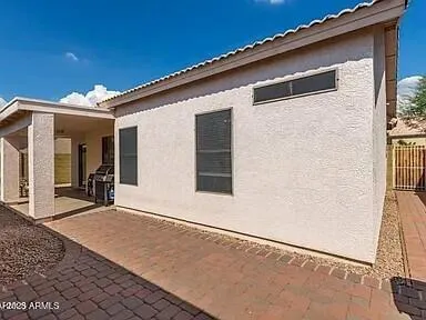 a front view of a house