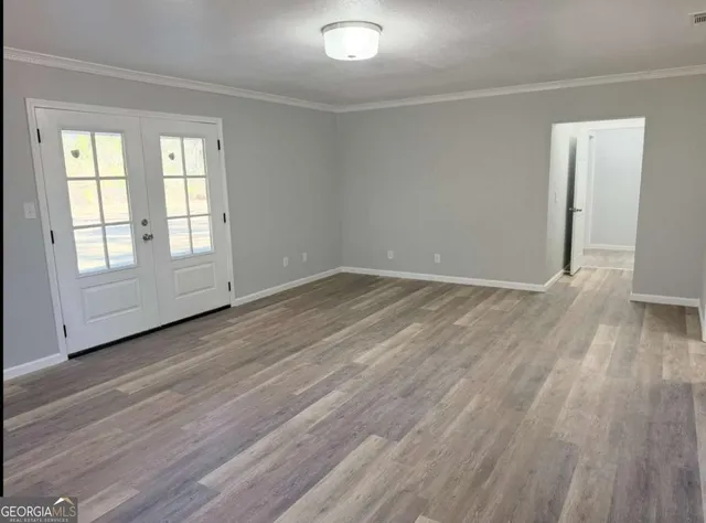 a bathroom with a shower and a toilet