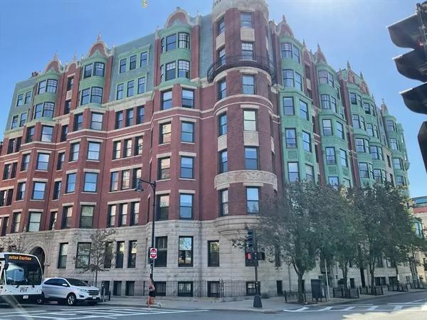 a large building with a clock on it