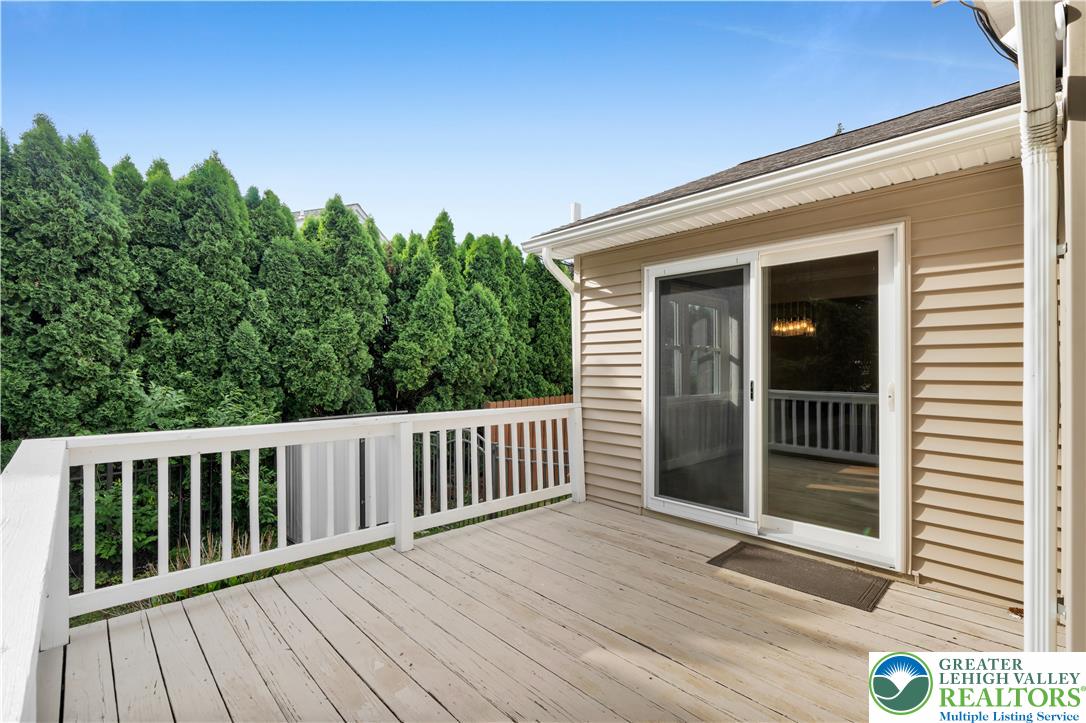 3396 Darien Road Bethlehem, PA 18020 - Photo 41 of 44 Enjoy outdoor living on this elevated deck, perfect for entertaining.