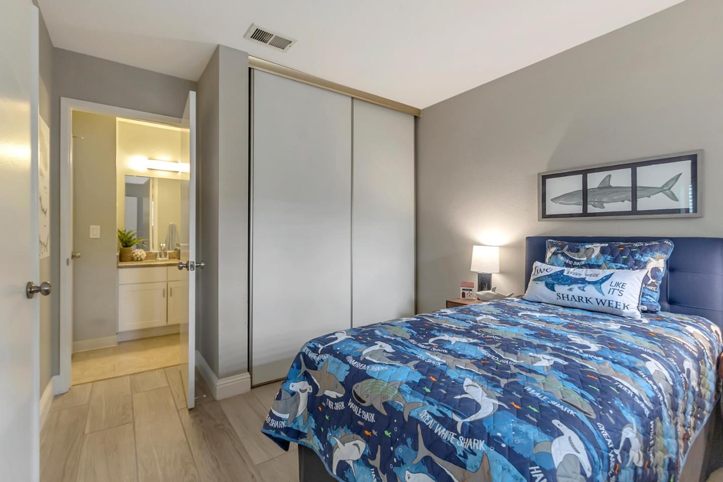 6609 Folklore Court San Jose, CA 95120 - Photo 12 of 21 a bedroom with a bed and a mirror