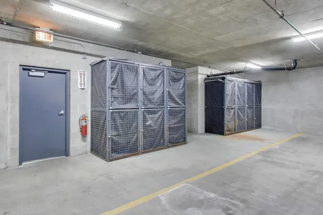 a view of empty garage