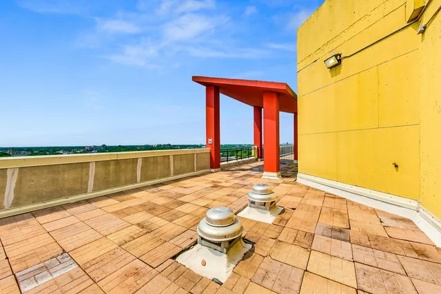 an aerial view of a city