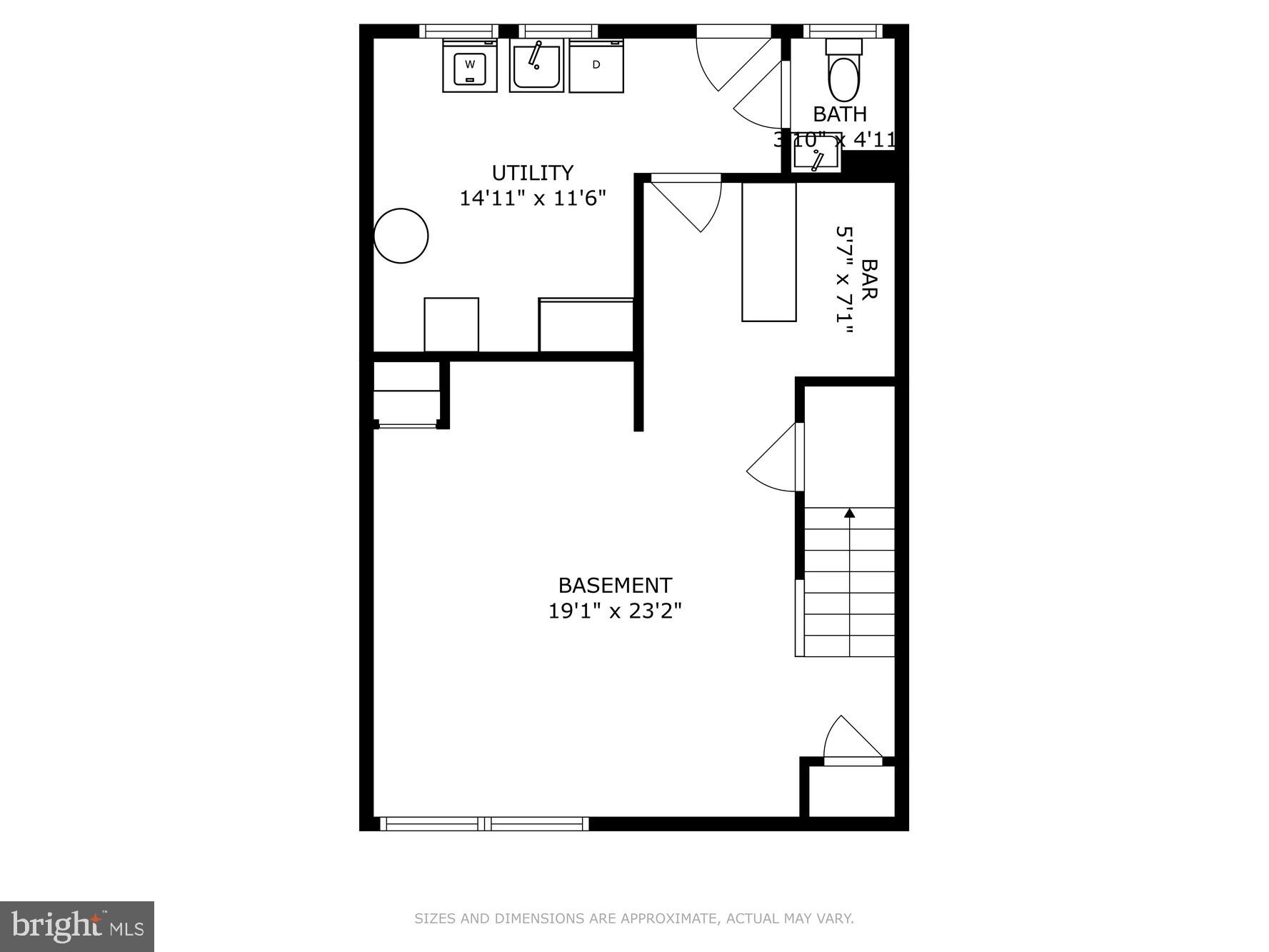 1645 Heathfield Road Baltimore, MD 21239 - Photo 39 of 40 Basement Floor Plan