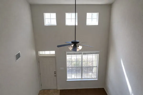 a view of entryway and window