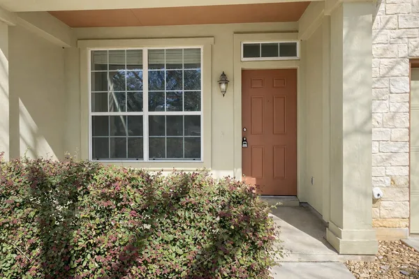 a view of front door