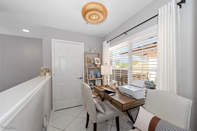 a view of a entryway of a house