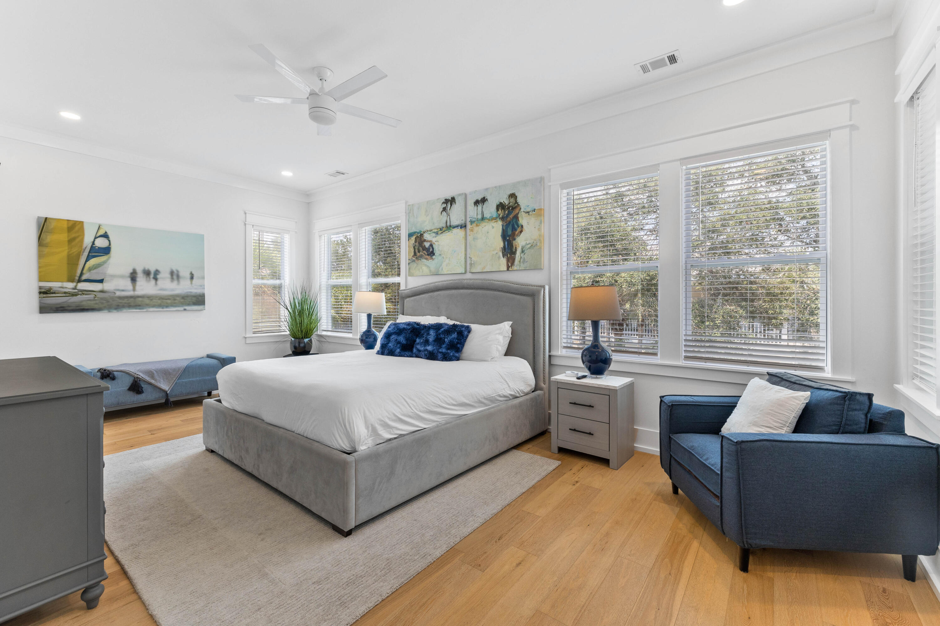 4635 Sunset Pointe Destin, FL 32541 - Photo 21 of 48 a spacious bedroom with a large bed and a couch