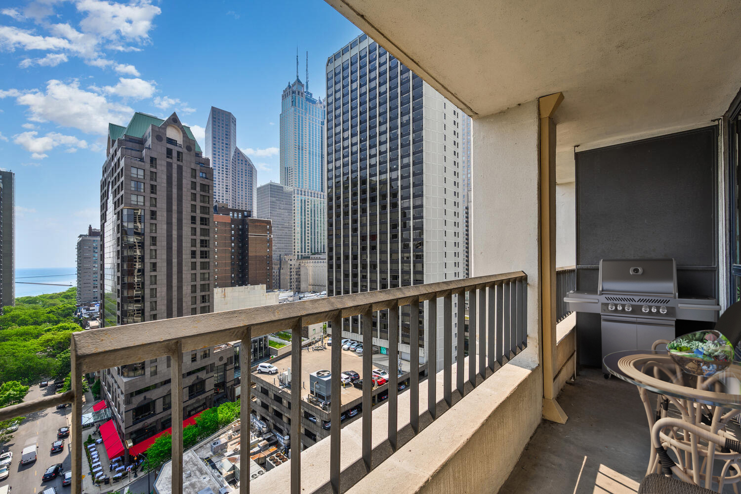 1030 North State Street, Unit 9G Chicago, IL 60610 - Photo 10 of 20 a view of balcony with furniture