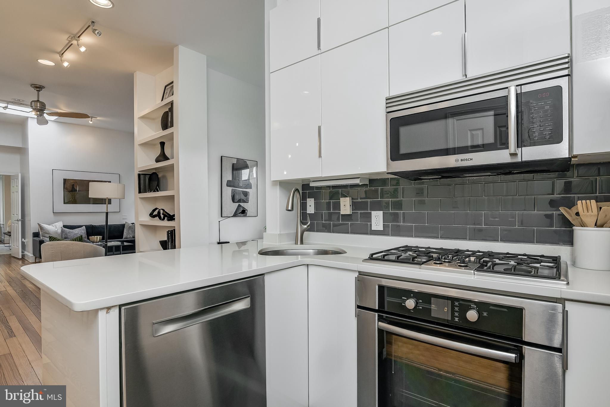 2017 Kalorama Road Northwest, Unit 4 Washington, DC 20009 - Photo 13 of 36 Kitchen with Modern-Style Cabinetry