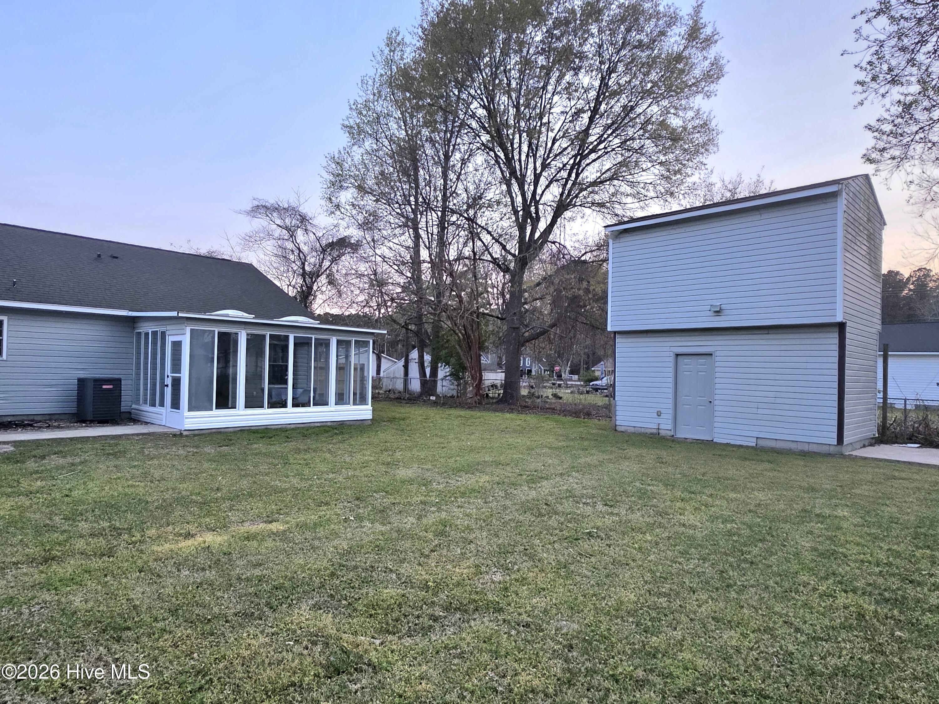 507 Fox Run Road Jacksonville, NC 28546 - Photo 8 of 27 Yard w/ 2 story workshop
