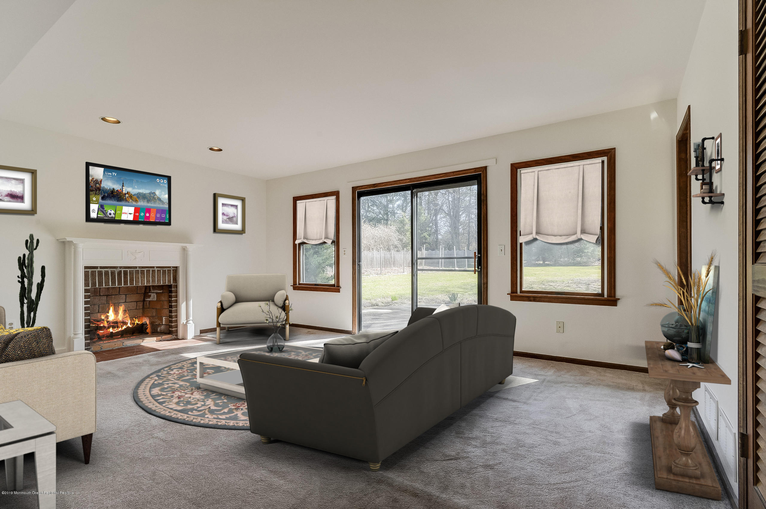 384 Line Road Holmdel, NJ 07733 - Photo 16 of 26 Lower Level Family RoomFamily-2-VS