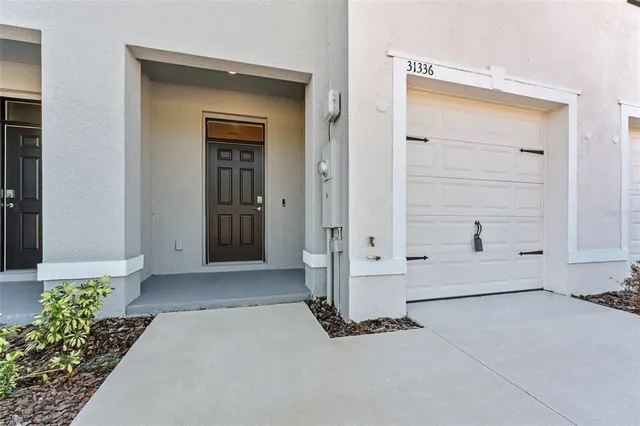 an empty room with closet