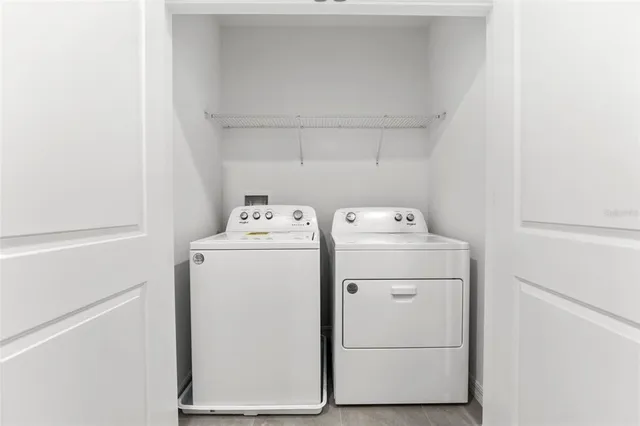 a backyard of a house