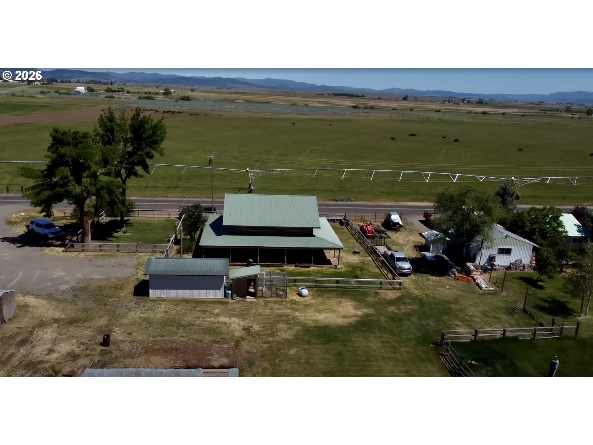 92586 Water Users Lane Lakeview, OR 97630 - Photo 36 of 36 a aerial view of a house with a yard