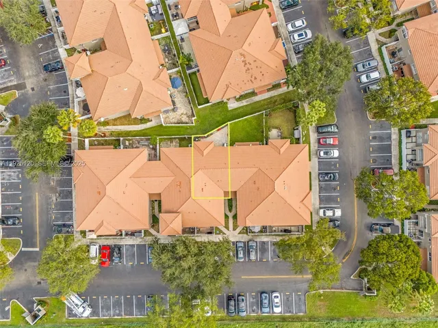 an aerial view of multiple house