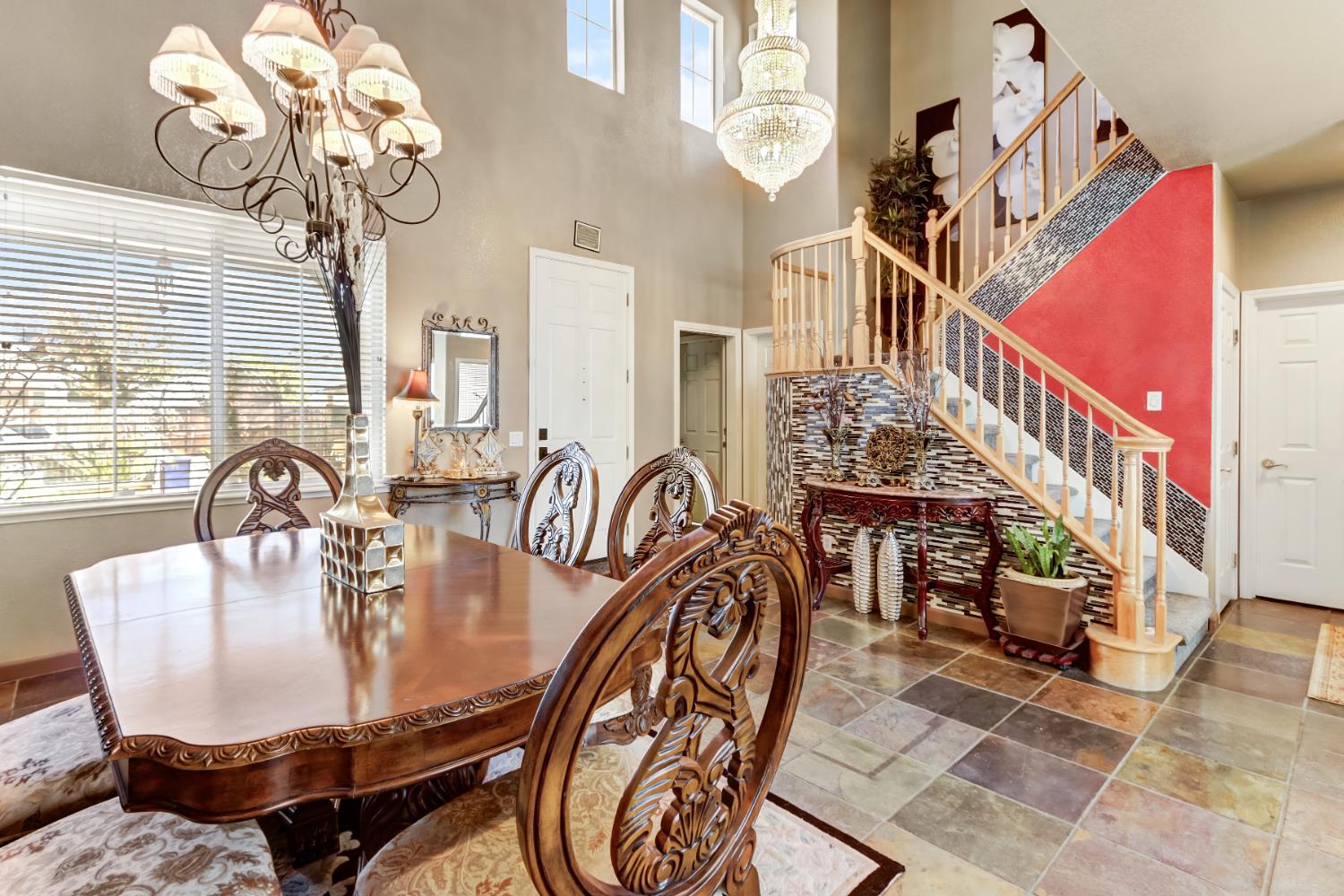 9820 Spring View Way Elk Grove, CA 95757 - Photo 12 of 49 a dining room with furniture and wooden floor