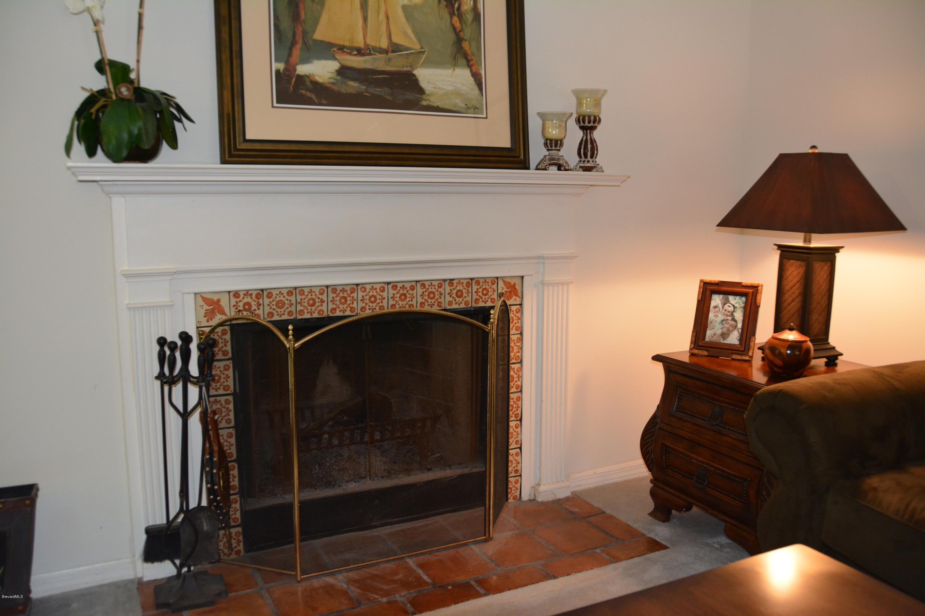 148 Sand Pine Road Indialantic, FL 32903 - Photo 16 of 46 Fireplace - Wood Burning
