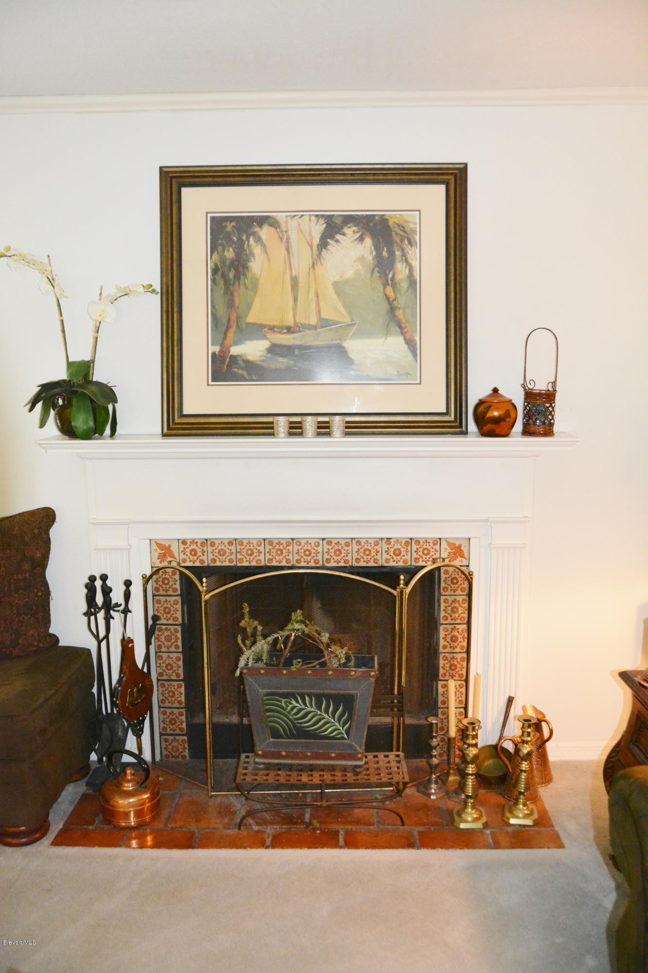 148 Sand Pine Road Indialantic, FL 32903 - Photo 43 of 46 FIREPLACE