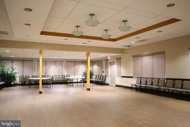 a view of a indoor garage