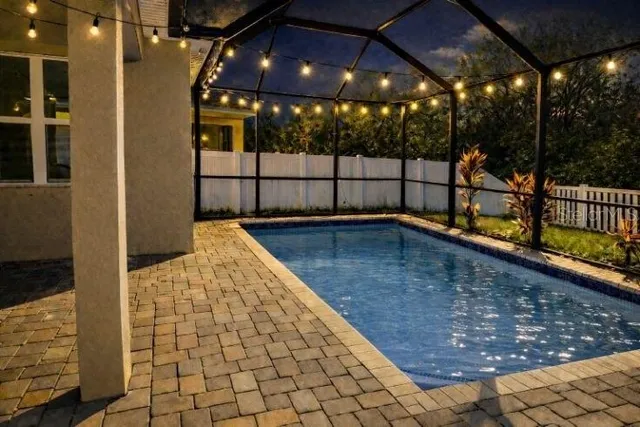 a view of a indoor swimming pool