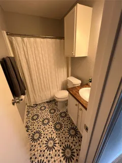 a bathroom with a sink and a toilet