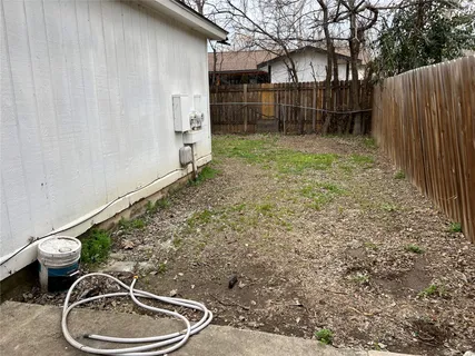 a backyard of a house