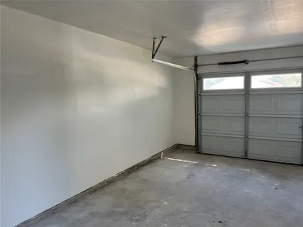 a view of a garage