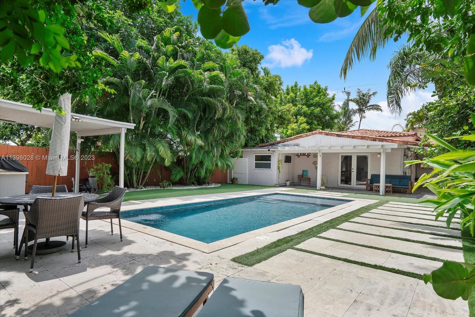 443 Northeast 71st Street Miami, FL 33138 - Photo 18 of 22 a front view of a house with garden