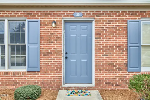 a view of front door of house