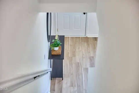 a close view of a refrigerator in kitchen