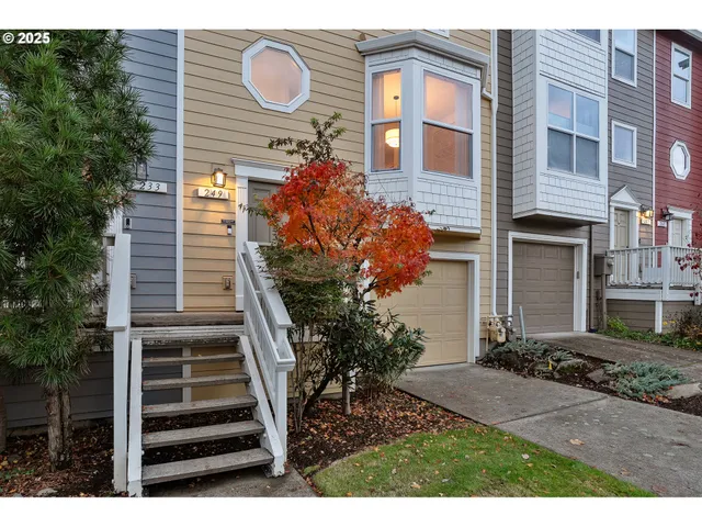 a front view of a house