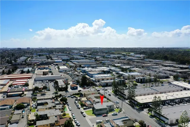 an aerial view of a city