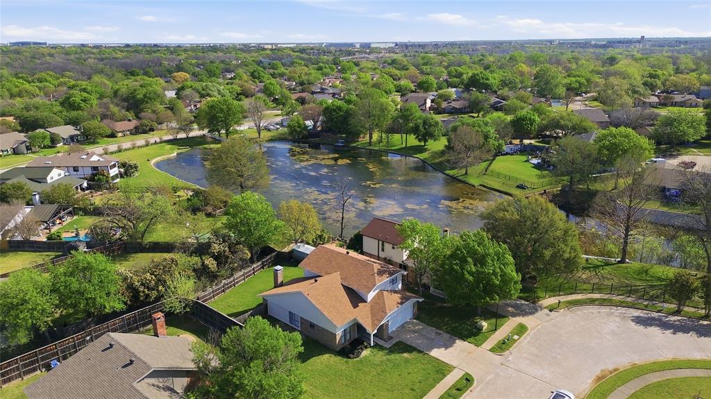 5514 Round Rock Road Garland, TX 75044 - Photo 31 of 37 an aerial view of a house with a garden