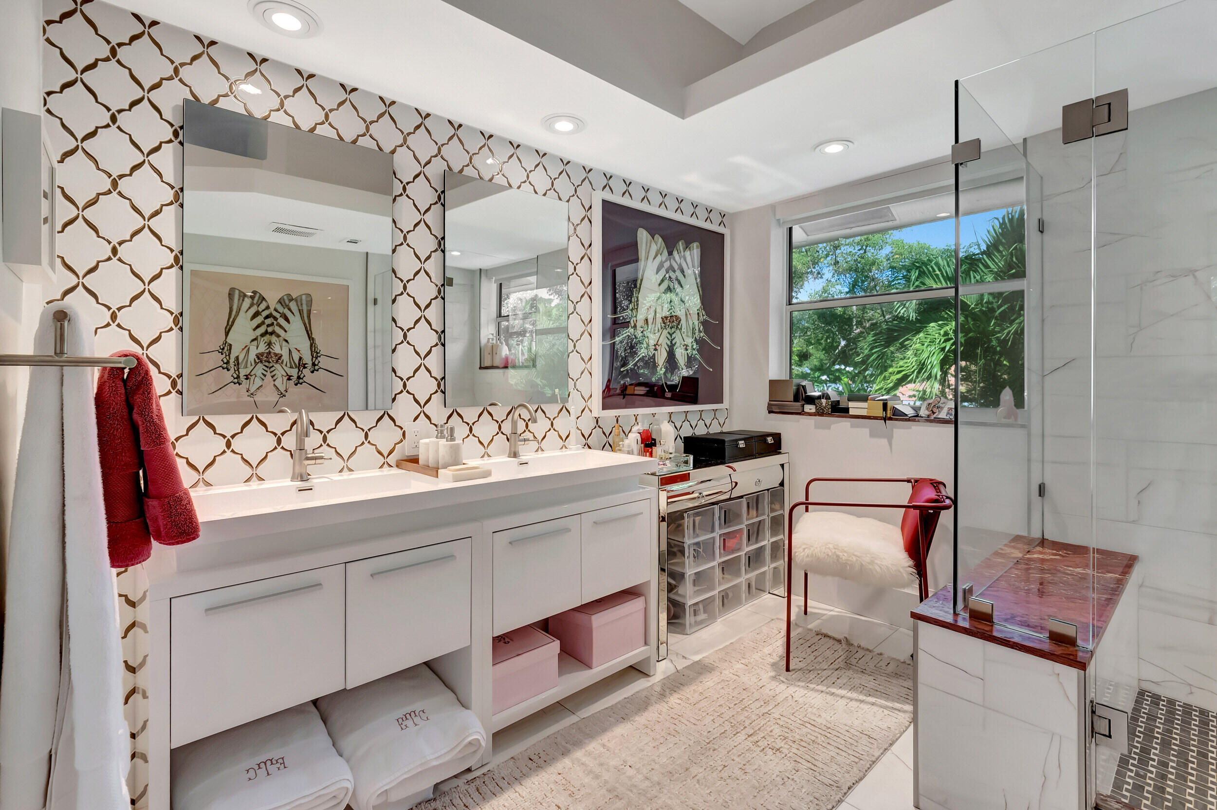 5254 Northwest 22nd Avenue Boca Raton, FL 33496 - Photo 26 of 50 a view of living room with furniture and a flat screen tv