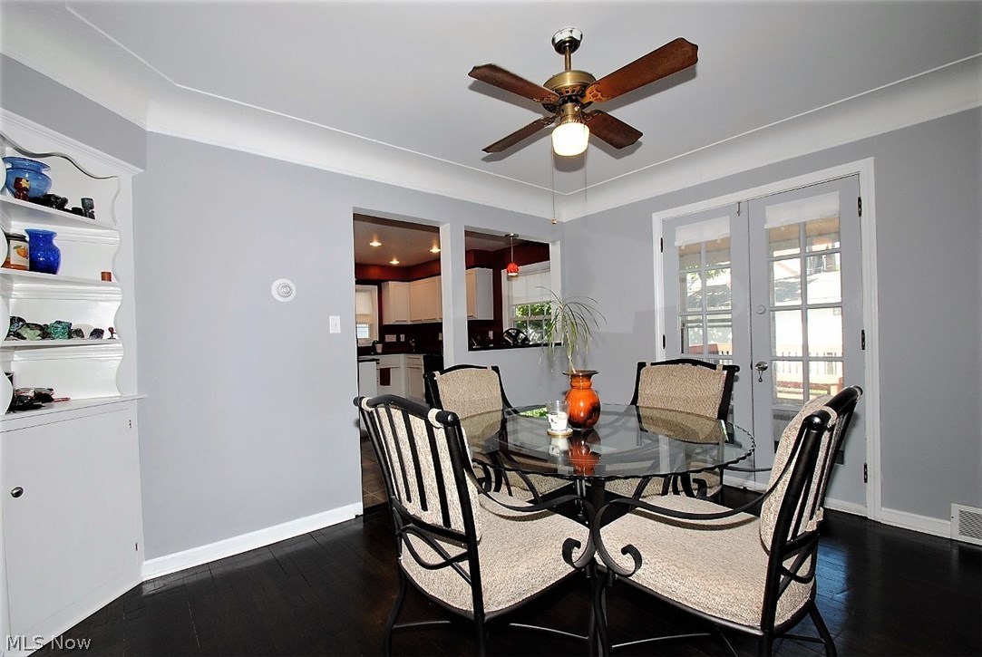 3634 Lynnfield Road Shaker Heights, OH 44122 - Photo 6 of 24 FRENCH DOORS IN DINING ROOM LEAD TO ENCLOSED PORCH