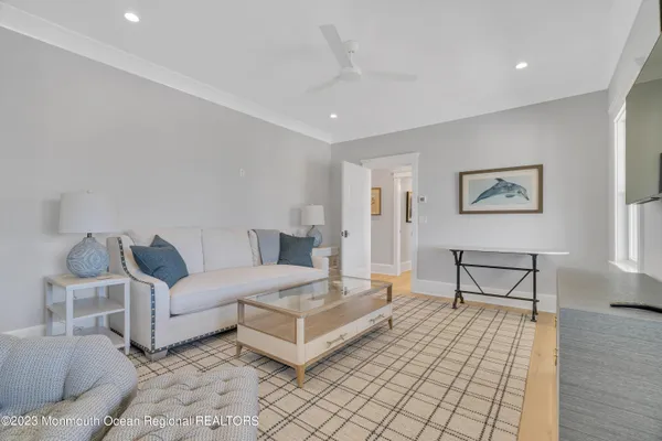 a room that has a painting on the wall