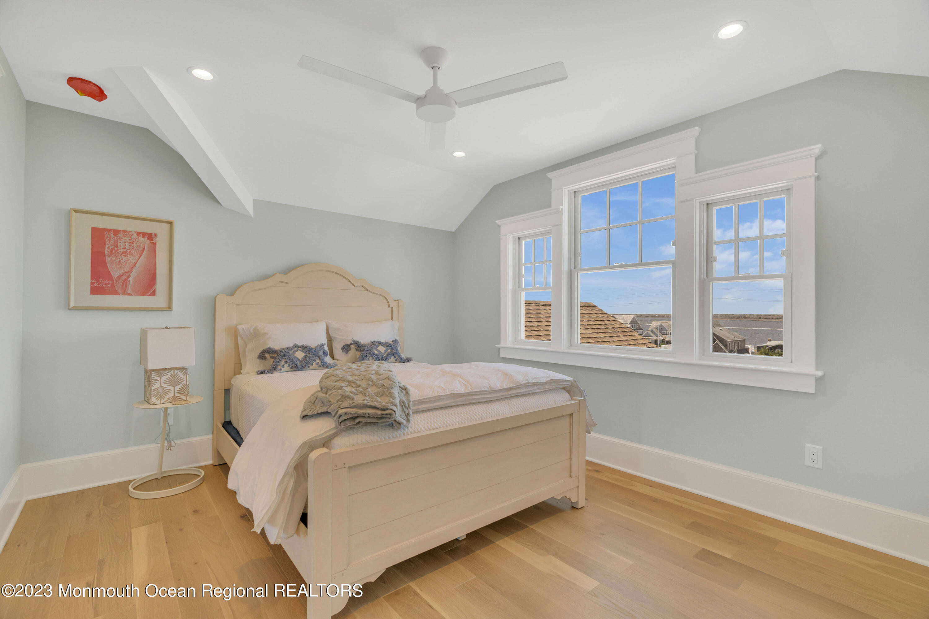 1407 Ocean Avenue Mantoloking, NJ 08738 - Photo 33 of 41 a bedroom with a bed and a large window