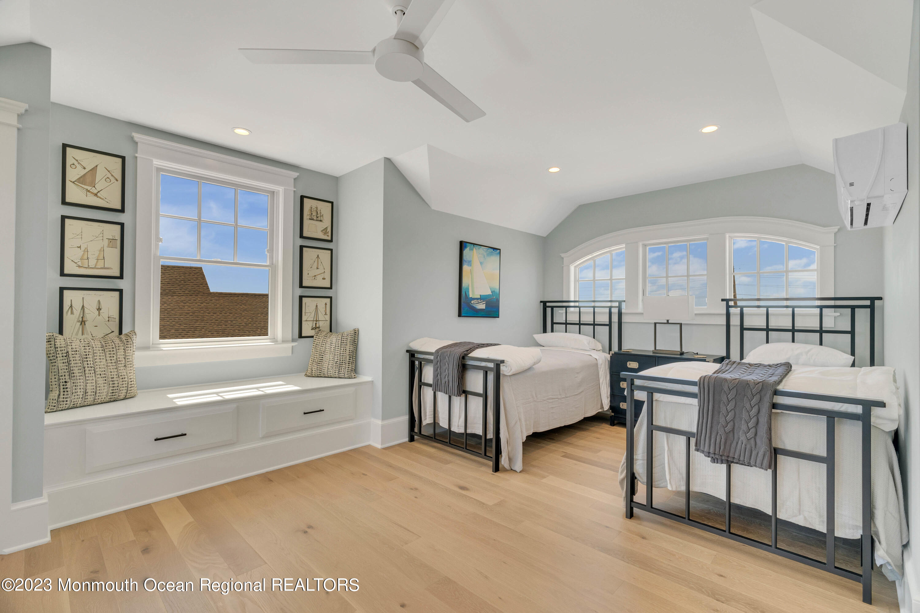 1407 Ocean Avenue Mantoloking, NJ 08738 - Photo 34 of 41 a bedroom with a bed and a large window