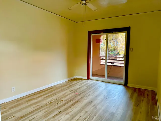 a view of wooden floor in a room
