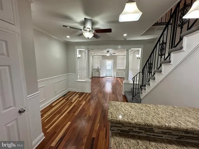 a view of entryway and hall