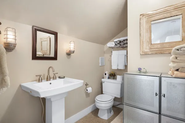 a room with a window and couch