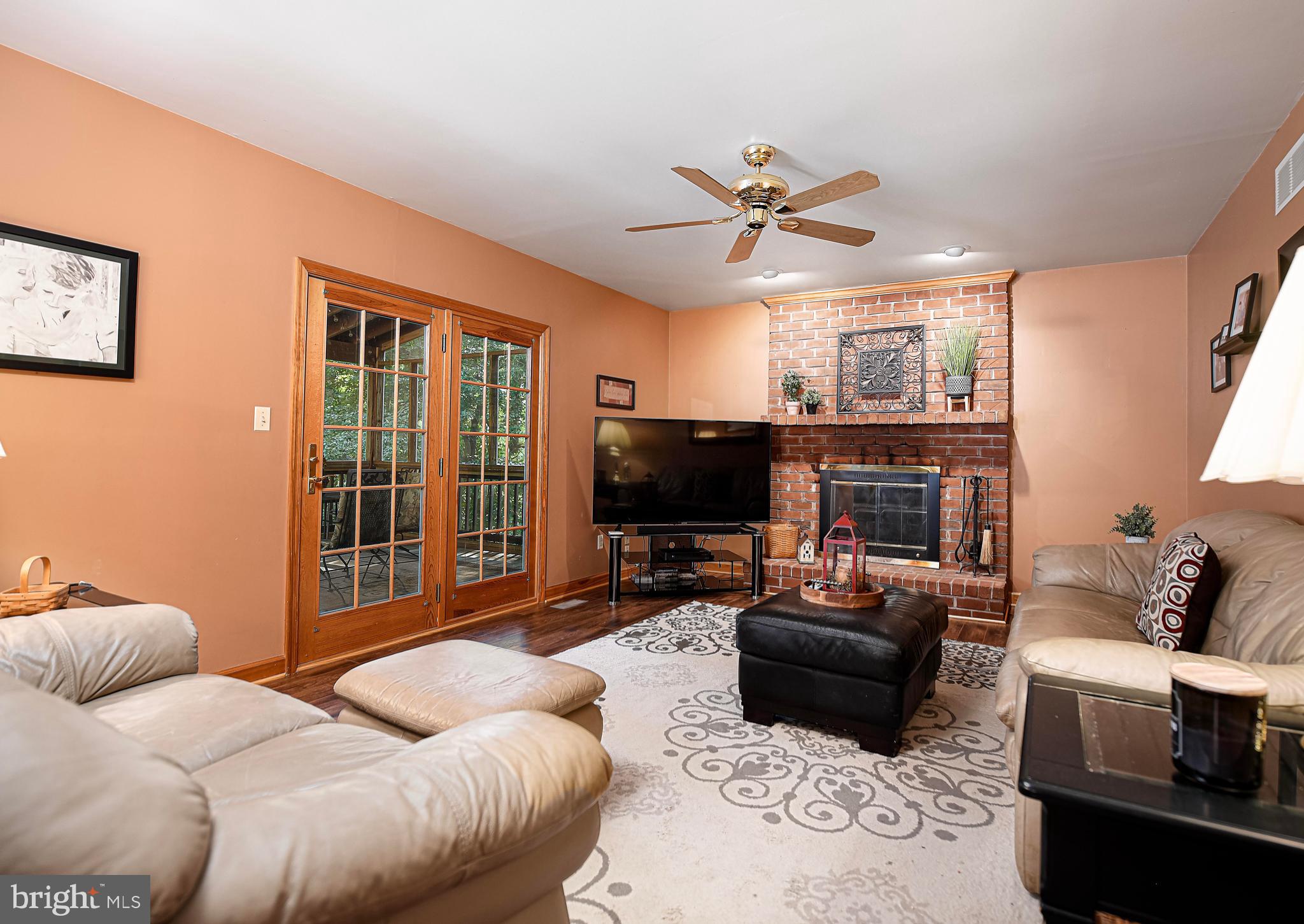 844 Stansbury Road Pylesville, MD 21132 - Photo 19 of 51 Family room offers warmth of the wood burning FP