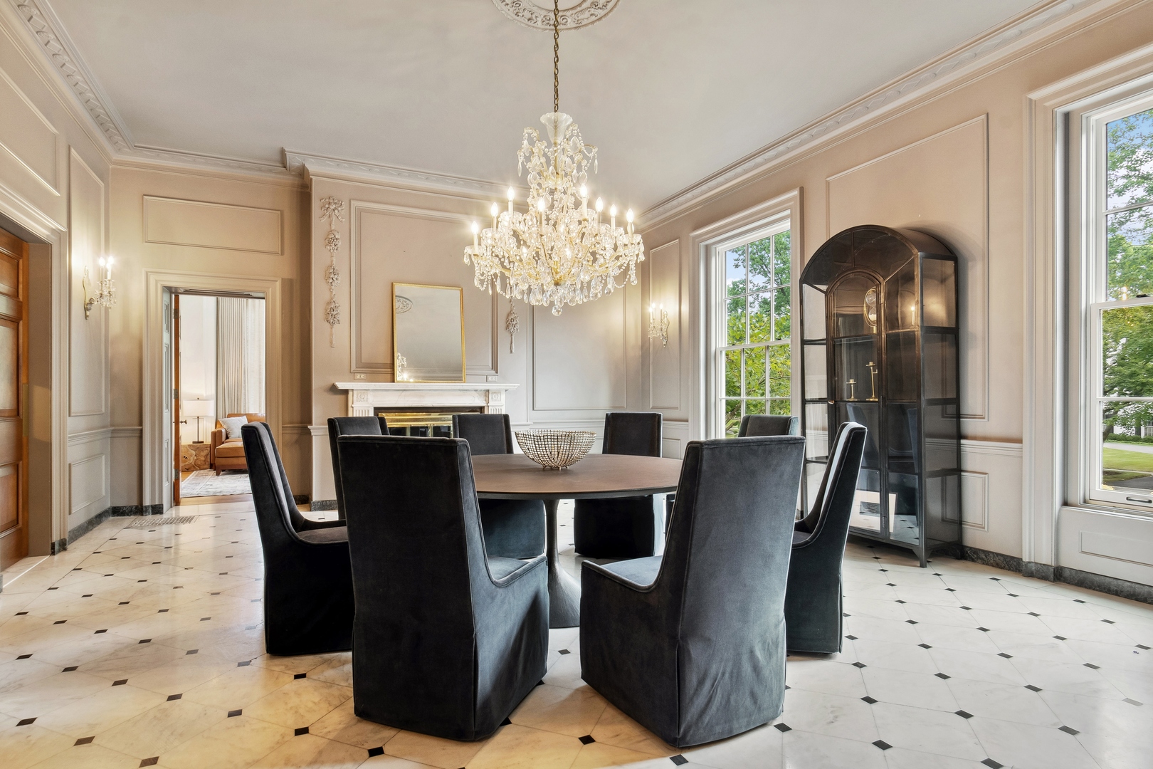 100 Pembroke Drive Lake Forest, IL 60045 - Photo 22 of 56 a view of a dining room with furniture and window