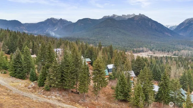a view of lake with mountain