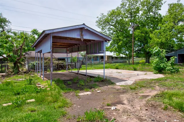 a view of a storage room