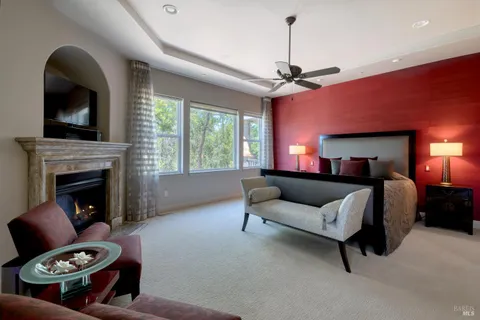 a bathroom with a granite countertop sink mirror and double