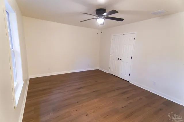 wooden floor in an empty room