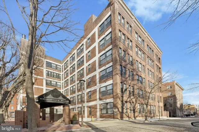 a front view of a building