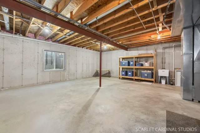 a view of a in an empty room